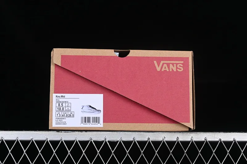 All categories Vans Vans series Vans Mid Vans Zhongbang Vans Knu Skool Vans official fat version of mid-top bread shoes VN000CQ97WTD